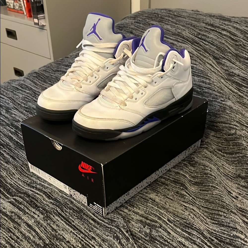 Nike Air White and Purple High-Tops